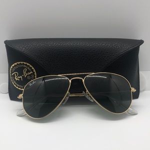Ray-Ban Aviator small metal frame.